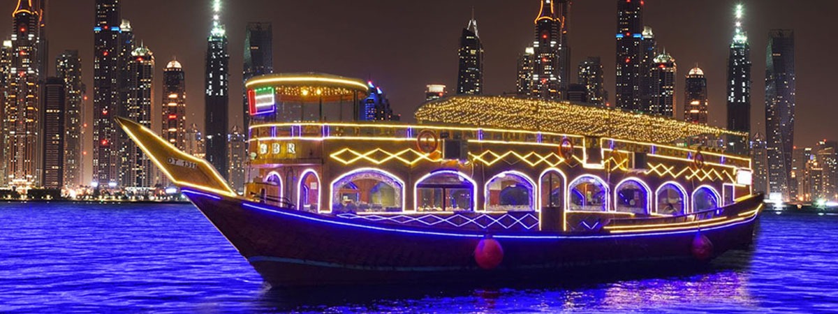 Dubai night cruise dinner 